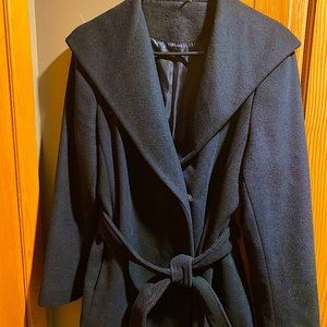 Black Calvin Klein peacoat